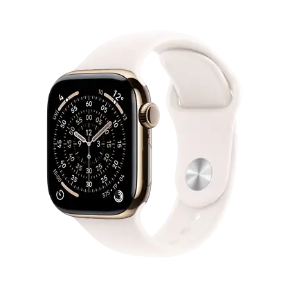 APPLE MFD54TU/A Watch Series 11 GPS + Cellular 46mm Altın Titanyum Kasa ve Light Blush Spor Kordon - S/M