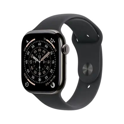APPLE MFD14TU/A Watch Series 11 GPS + Cellular 46mm Slate Titanyum Kasa ve Siyah Spor Kordon - S/M