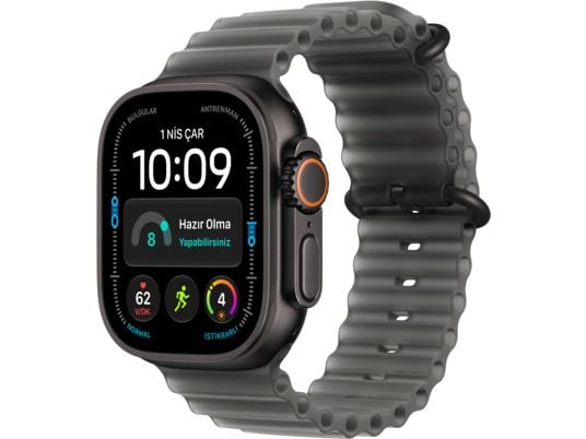 APPLE Watch Ultra 4 GPS + Cellular 49mm Siyah Titanyum Kasa - Siyah Titanyum Milanese Kordon - L